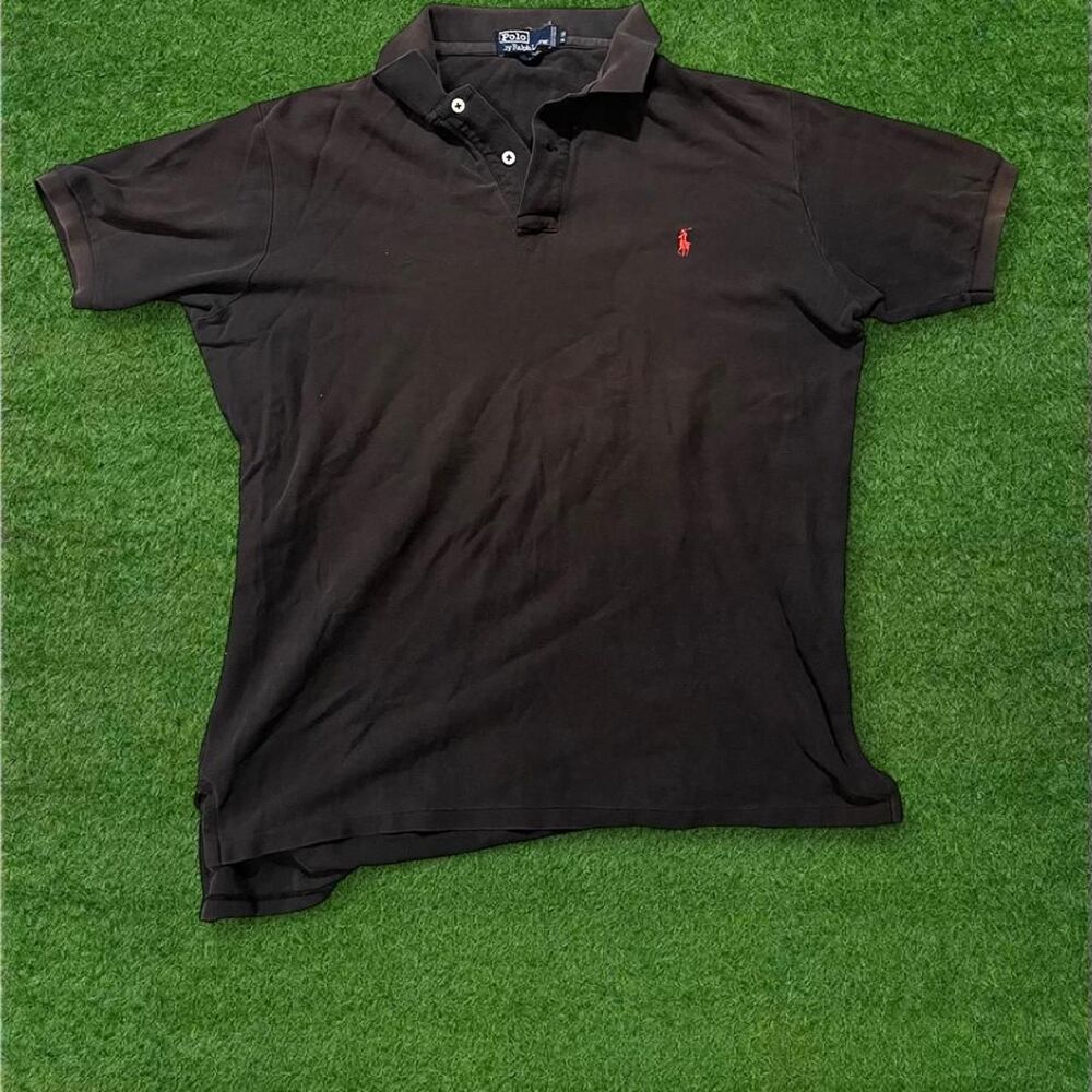 Polo-ralph-lauren Men's Black and Grey Polo-shirts